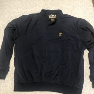 Zero Restriction Golf Windbreaker Men's Size XL 1/4 Snap Button Long Sleeve